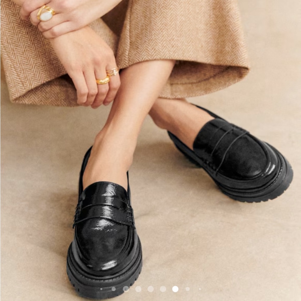 Sezane Albane Black Loafers